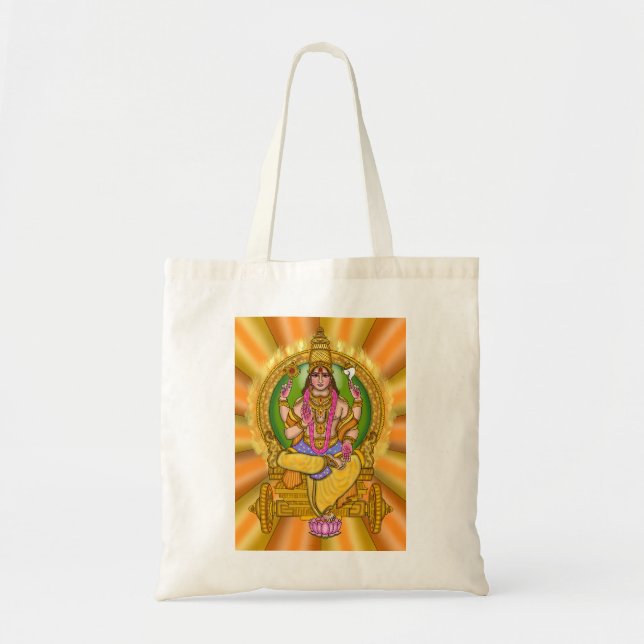 Lord Sun (Surya) Tote Bag Tygkasse (Framsidan)