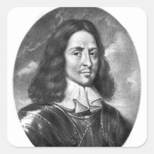 Lord Thomas Fairfax illustration Fyrkantigt Klistermärke