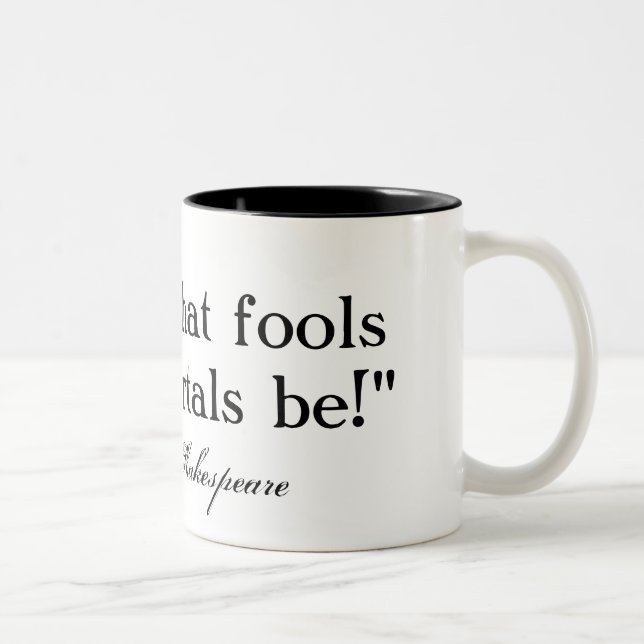 Lord, vad bedrar dessa dödligar är - Shakespeare Två-Tonad Mugg (Höger)