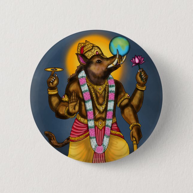 Lord Varaha Button Knapp (Framsida)