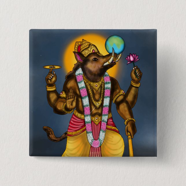 Lord Varaha Button Knapp (Framsida)