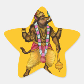 Lord Varaha Sticker Stjärnformat Klistermärke