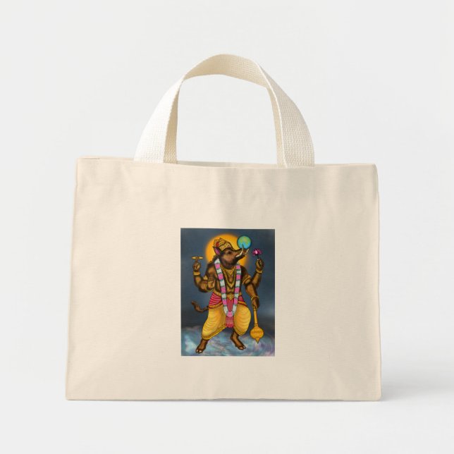 Lord Varaha Tote Bag Mini Tygkasse (Framsidan)