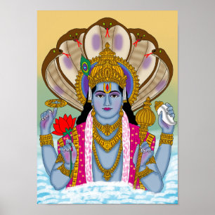 Lord Vishnu Affisch