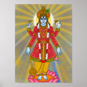 Lord Vishnu-affisch Poster