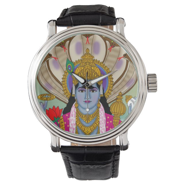 Lord Vishnu Clock Armbandsur (Framsida)