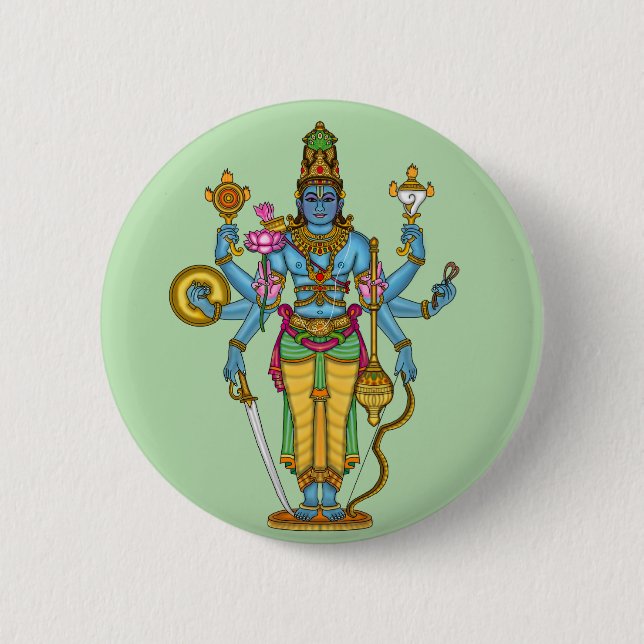 Lord Vishnu-knapp Knapp (Framsida)