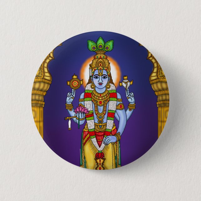 Lord Vishnu-knapp Knapp (Framsida)