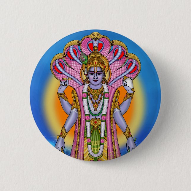 Lord Vishnu-knapp Knapp (Framsida)