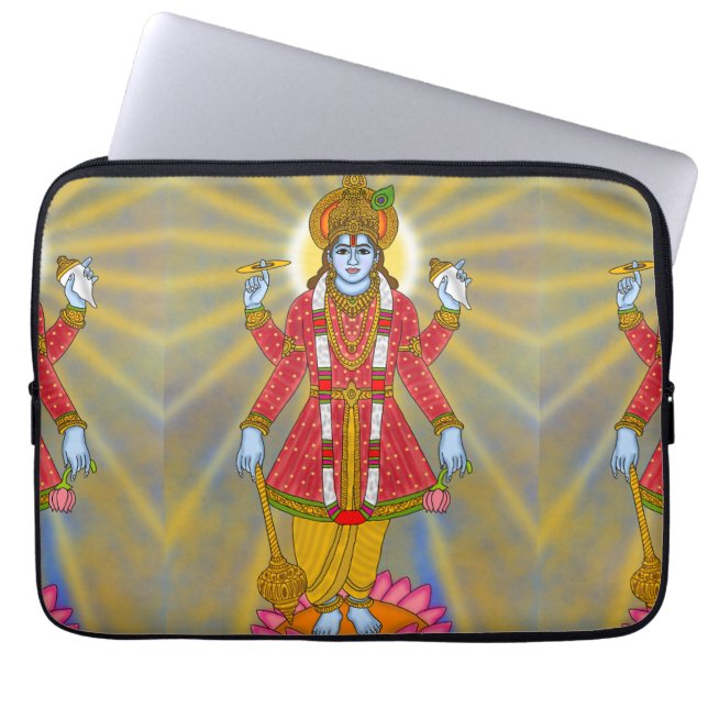 Lord Vishnu Laptop Case Laptop Fodral (Framsidan)