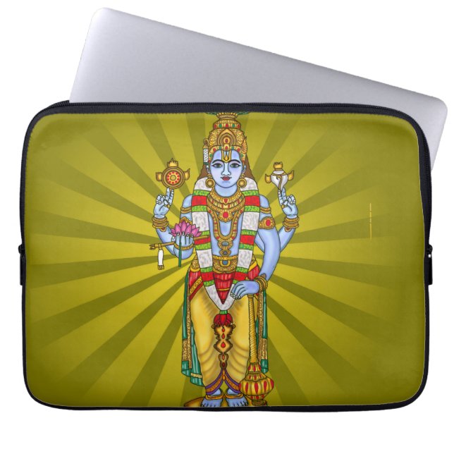 Lord Vishnu  Laptop Fodral (Framsidan)