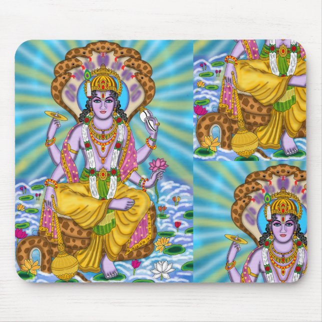 Lord Vishnu Mouse Pad Musmatta (Framsidan)
