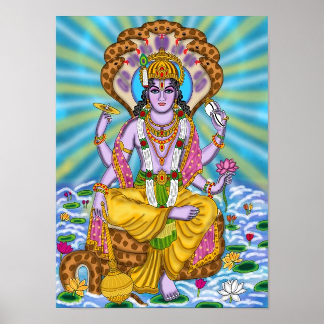 Lord Vishnu Poster (Framsidan)