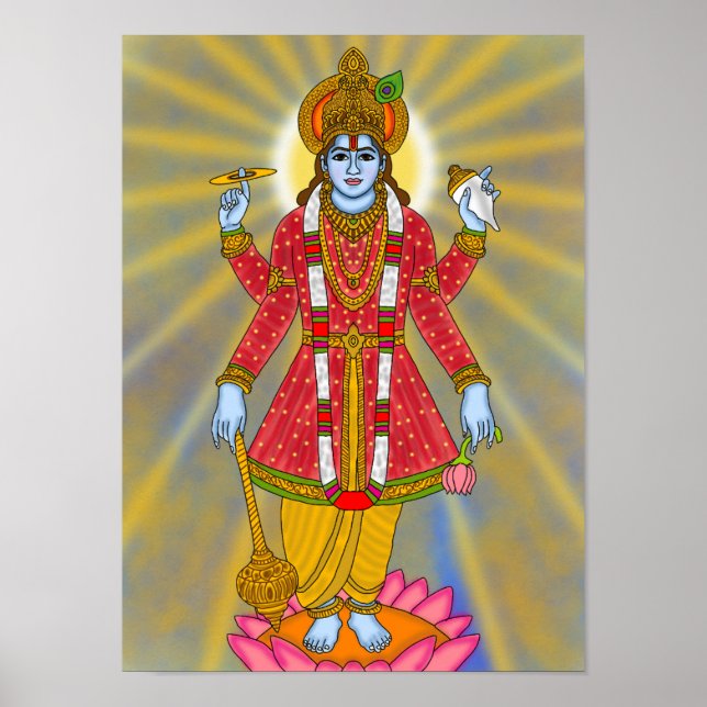Lord Vishnu Poster (Framsidan)