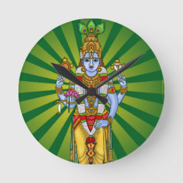 Lord Vishnu Rund Klocka