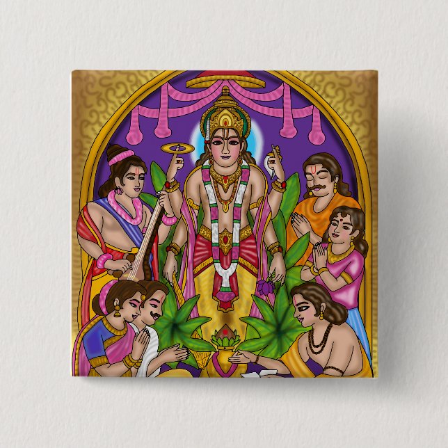 Lord Vishnu Satyanarayan-knapp Knapp (Framsida)