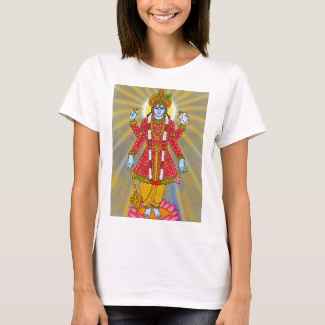 Lord Vishnu T-Shirt | Divine Casual Wear | Spiritu (Framsida)