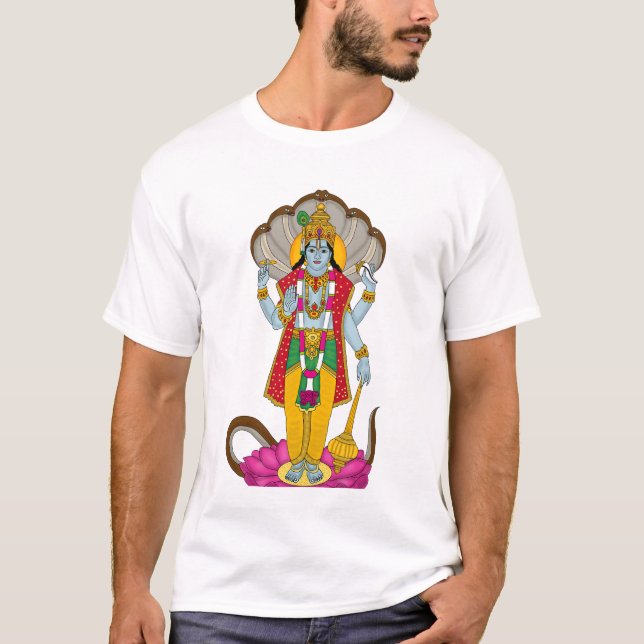 Lord Vishnu T-Shirts (Framsida)