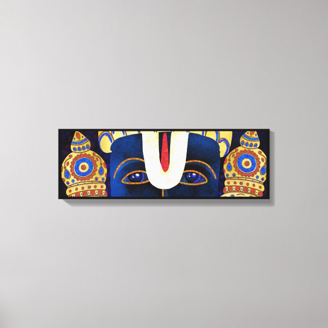 Lord Vishnu Tirupati Perumal Hindu God Painting Canvastryck (Framsida)