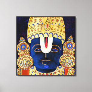 Lord Vishnu Tirupati Perumal Hindu Gud målar Canvastryck