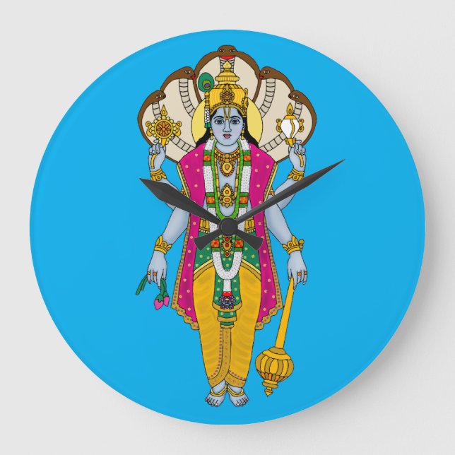 Lord Vishnu väggur (Framsida)