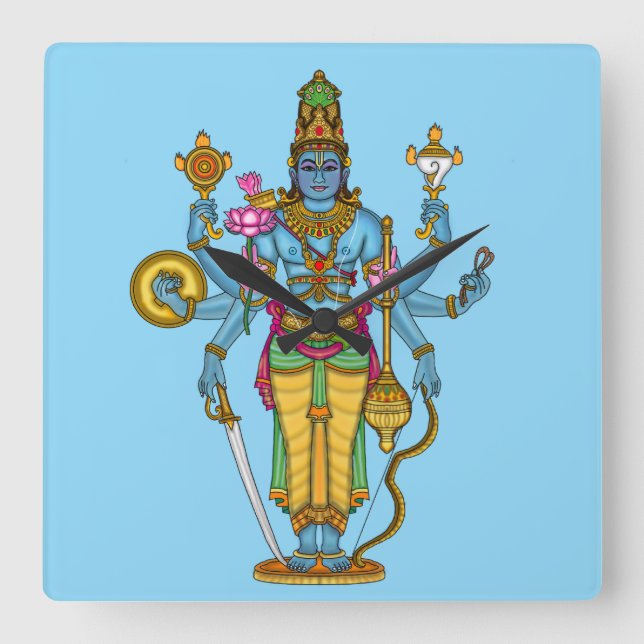 Lord Vishnu väggur (Framsida)
