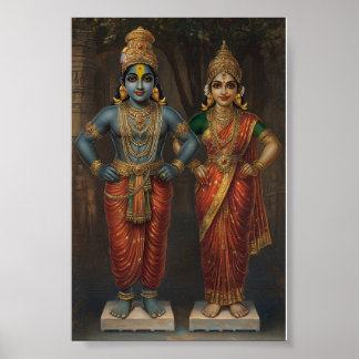 Lord Vitthal och Rakhumai Devi Poster