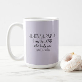 Lord Who Heals Light Purple Simple Christian Kaffemugg