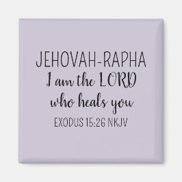 Lord Who Heals Light Purple Simple Christian Magnet