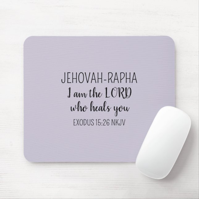Lord Who Heals Light Purple Simple Christian Musmatta (Med mus)
