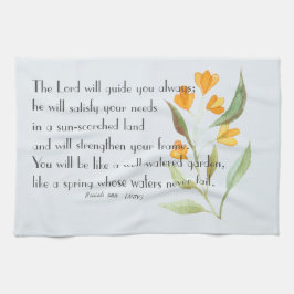 Lord Will Guide You Bible Verse Kökshandduk