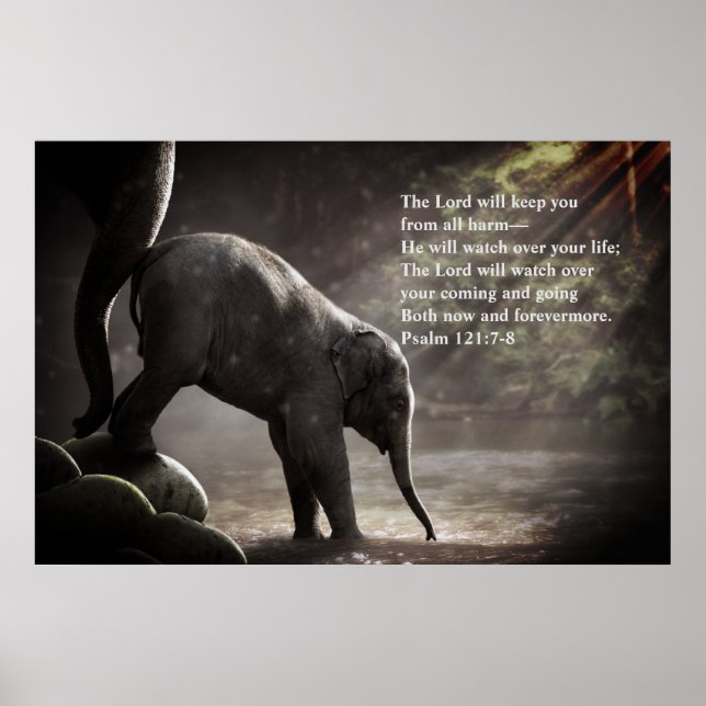 "Lord Will Watch Over" Psalm 121:7-8 Prophetic Poster (Framsidan)