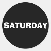 lördag Ad Lib Black Sticker av Janz