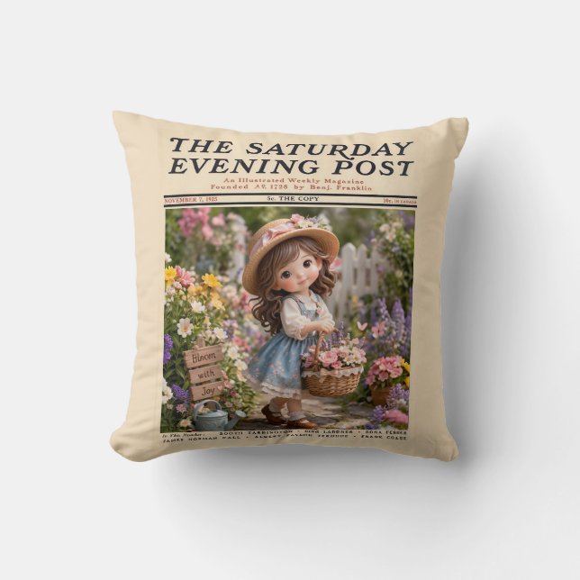 Lördag Evening Post Kudde (Framsida)