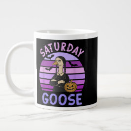 Lördag Goose Funny Goose Halloween Jumbo Mugg
