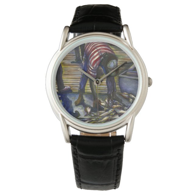 Lördag, Harbor Island, Bahamas Armbandsur (Framsida)