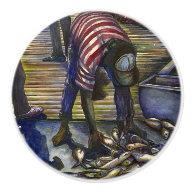 Lördag, Harbor Island, Bahamas Knopp (Framsidan)