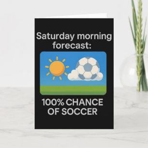 Lördag morgon prognos 100% chans för fotboll kort