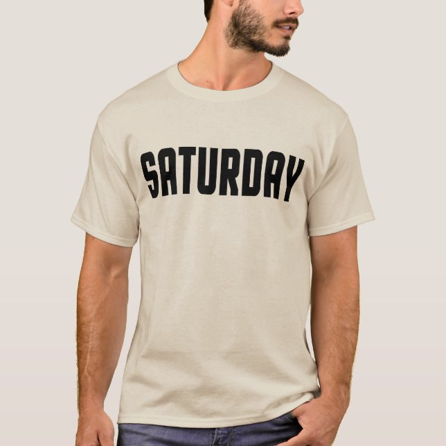 lördag ord t shirt (Framsida)