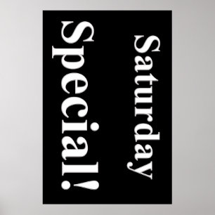 lördag Speciell Beauty Salon Poster