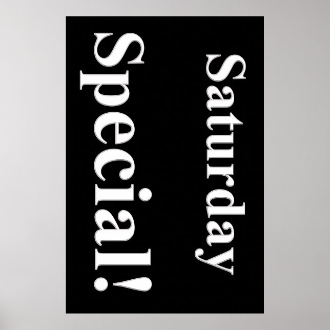 lördag Speciell Beauty Salon Poster (Framsidan)