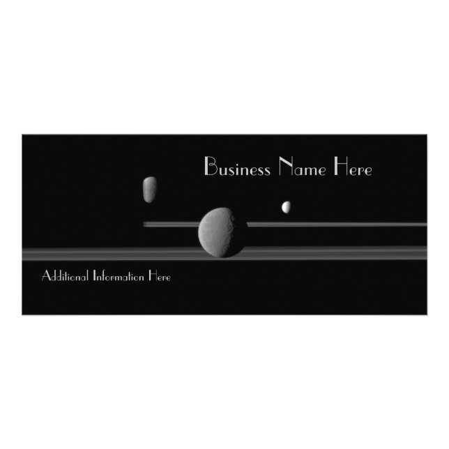 lördagens Måne 2012 Calendar Business Rack Card Reklamkort (Framsidan)