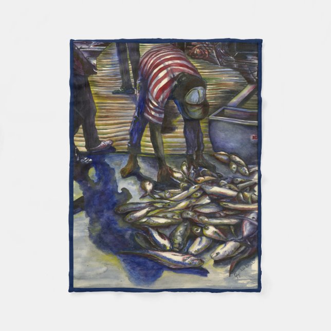 Lördag's Blessings, Harbor Island, Bahamas Fleecefilt (Framsidan)