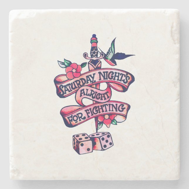 lördagskvällen är okej för att slåss stenunderlägg (Framsidan)