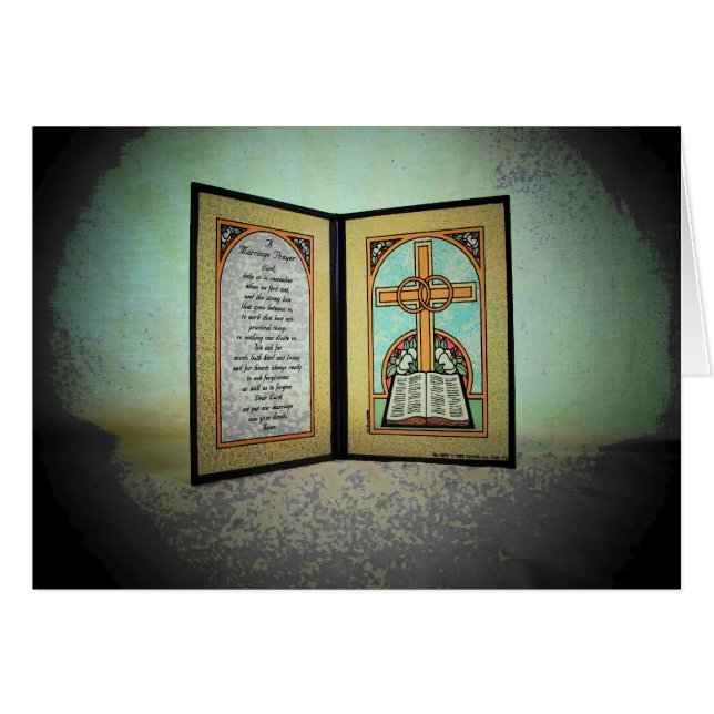 Lorden hjälper oss att minnas… giftermåldikt hälsningskort (Framsidan Horizontal)