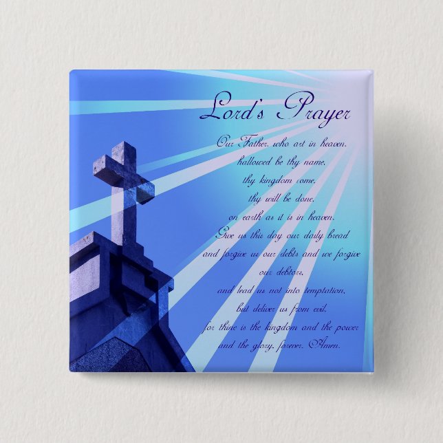 Lords Bön Planlägga Klämma fast Knapp (Framsida)