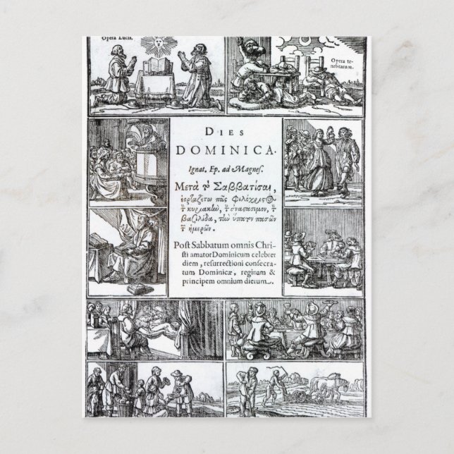 Lord's Day, 1639 Vykort (Framsida)