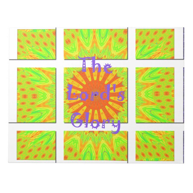 Lord's Glorious Geometry: Playful and Kreativ Anteckningsblock (Framsida)