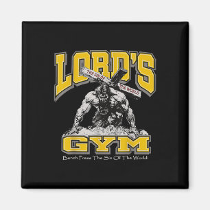 Lords Gym Bench Press the Sin of World2 Magnet