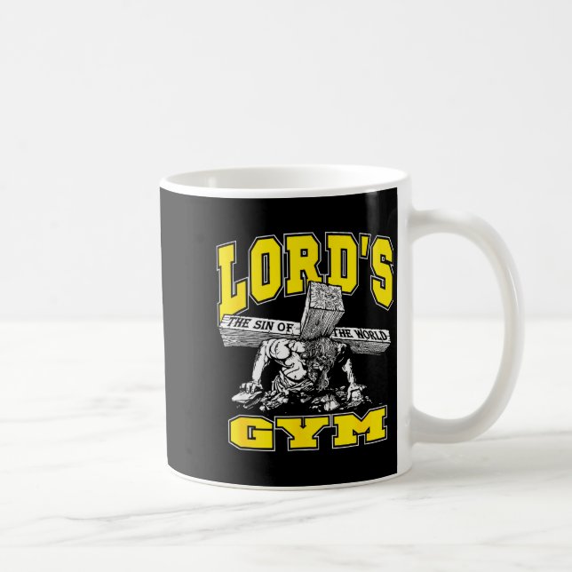 Lords Gym - Herrens synd i världen Jesus Kaffemugg (Höger)